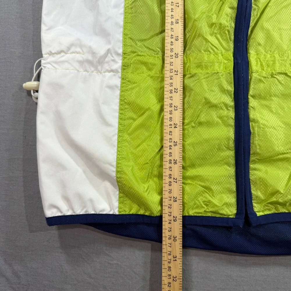 Nike Windbreaker Jacket Large L(12-14)‎ Navy Green White Excellent Zip Up Retro